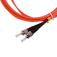 Câble de raccordement MPO en fibre optique multimode OM2, duplex ST-UPC-ST-UPC, longueur personnalisable de 1m à 70m, pour FTTH