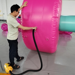 Modèle de barre d'haltères gonflable pour la publicité en salle de sport, <span class=keywords><strong>ballon</strong></span> géant en PVC hermétique personnalisé pour équipement de fitness avec pompe à air - Product Image 1