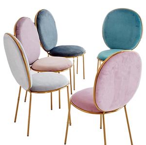 Moderno lujo muebles para el hogar sillas sillas chaise maquillaje tocador belle epoque violeta rosa terciopelo belleza silla - Product Image 2