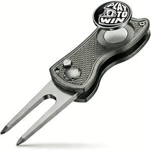 Marqueur de balle Birdie et outil de réparation de divots de golf antique Balisong, accessoires de golf, ensemble cadeau de golf personnalisé, coffrets de haute qualité - Product Image 1