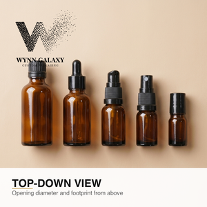 Bouteilles en verre ambré avec pulvérisateur à gâchette fine pour toner, brume faciale, eau capillaire – Fournisseur de contenants d'emballage - Product Image 2