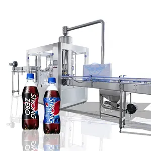 Línea de procesamiento de bebidas Máquina de refrescos Planta embotelladora de agua carbonatada llave en mano