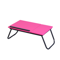 Lit pliant réglable portable pour homme paresseux, support de bureau en métal pour ordinateur portable, table en bois pour ordinateur portable