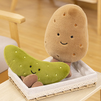 Muñeco de Peluche de Patata, Juguete de Peluche, Muñeco de Frijoles Ácidos, Almohada de Simulación de Vegetales, Relleno de Algodón PP