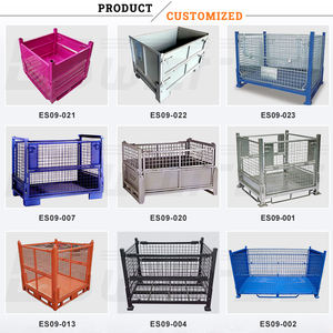 Caja de Stillage de caja de metal plegable con cerradura de almacén plegable de servicio pesado - Product Image 5