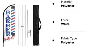 Ngoài trời quảng cáo chất lượng cao quảng cáo cắt tóc lông hình chữ nhật giọt nước bãi biển cờ bay biểu ngữ - Product Image 5