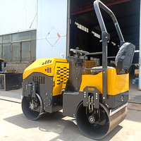 Compacteur à tambour à deux roues, compacteur vibrant diesel portable de 1 tonne, 1,5 tonne, 2 tonnes, à vendre