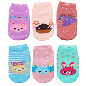 Calzini <span class=keywords><strong>antiscivolo</strong></span> per bambina in cotone di colore carino - Product Image 2