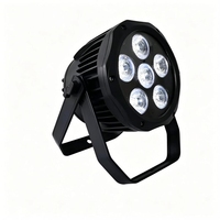 Paquete de 6 Luces LED Par RGBWA de 6 Pulgadas, Alimentación por Batería WiFi, IP65, Inalámbricas para Exteriores, DMX512, Control Remoto IR, para Bodas, Fiestas, Clubes y Eventos