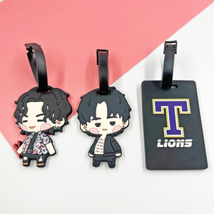 2024 Thời Trang Tùy Chỉnh PVC Hành Lý Tag Du Lịch Hành Lý Phụ Kiện Với Tên Và Tin Nhắn Hành Lý Tag - Product Image 1