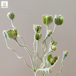 Fiore di Papavero Artificiale da 65 cm con Stelo Floccato Pieghevole, Decorazione per Casa e Accessori per Fotografia, Papaveri Arancioni - Product Image 6
