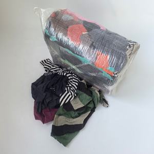 ผ้าเช็ดทำความสะอาดทำจากผ้าเสื้อยืดสีที่รีไซเคิล ผ้าฝ้าย 100% สำหรับเช็ดทำความสะอาดทางทะเล - Product Image 1