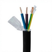 Cable de alimentación de caucho de baja excentricidad, impermeable, de 0.5-6mm², multinúcleo, para bomba sumergible de agua profunda en exteriores