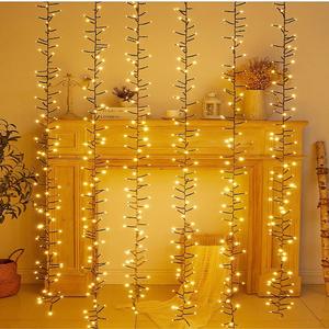 أضواء ليد مضادة للماء دش نيزك مطر 96 ليد/قطرة يمكن توصيلها لعطلة عيد الميلاد ، مصابيح متدلية لشجرة عيد الميلاد - Product Image 2