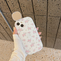 Étui de téléphone de luxe avec miroir de maquillage en diamant pour filles, compatible avec iPhone 13 14 Pro Max 12 11 Pro Max Xr Xs Max 8 7 6s Plus