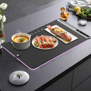 Neues Design Led Ambient Light Hot Plates 8S Schnell heizung Silikon Elektrische Wärme schale 12 Stunden <span class=keywords><strong>Timer</strong></span> Food Warming Mat für Party - Product Image 2