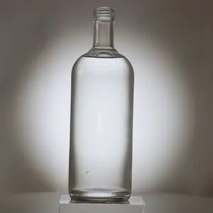 China Factory Customized 500ml 750ml 1000ml Spirits Glass Bottle For Vodka Gin Whiskey