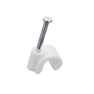 Wholesale Cable Clip 10mm Round Cable Holder PE Metal Cable Clip 10mm