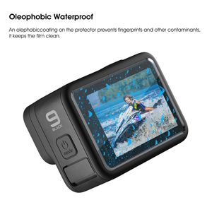 Para <span class=keywords><strong>GoPro</strong></span> <span class=keywords><strong>Hero</strong></span> 10, funda protectora de silicona, película protectora de pantalla de vidrio templado negro, tapa de lente, accesorio deportivo de acción - Product Image 2