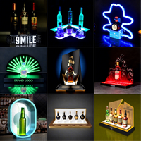 Présentoir lumineux LED TERMEIN personnalisé en acrylique pour bouteilles de tequila – Idéal pour bars et magasins d'alcool