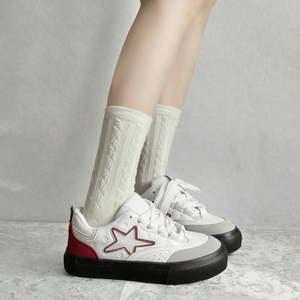 Baskets décontractées à plateforme pour femmes, respirantes, à lacets, basses, style streetwear pour l'automne - Product Image 3