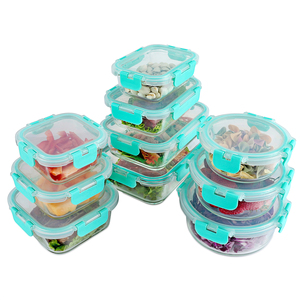 Hochwertiger Rechteckiger Ofenfester Glas-Lebensmittelbehälter aus Borosilikatglas Auslaufsicher BPA-Frei Bento-Lunchbox Mahlzeitenbehälter - Product Image 2