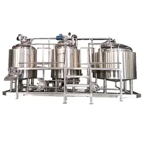 معدات تخمير البيرة المختصرة 100L 200L 300L 500L 1000L 2000L مجموعة كاملة من تجهيز البيرة