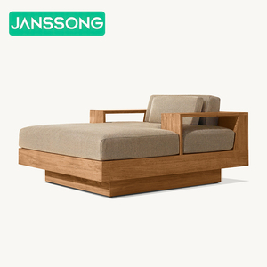 Conjunto de Muebles de Jardín para Exteriores, Silla de Descanso para Patio de Hotel, Conjunto de Muebles de Exterior para Resort, Silla de Descanso de Teca para Villa, Conjunto de Muebles de Jardín para Exteriores - Product Image 4