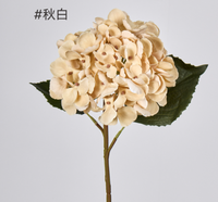 Fleurs d'hortensia de haute qualité au toucher réel, hortensia rouge foncé, fleur en latex hydratante, décoration d'intérieur