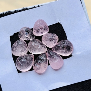 Lote de piedras preciosas de pera tallada de morganita Rosa Natural para fabricación de joyas, tamaño calibrado, piedra tallada y pulida a mano, venta al por mayor - Product Image 2