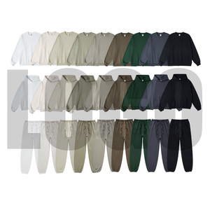 เสื้อสเวตเตอร์มีฮู้ดสำหรับผู้ชายเสื้อวอร์มผ้าคอตตอนสีพื้นแบบไม่มีกระเป๋าระบายอากาศ - Product Image 2