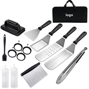 Wholesale Heavy Duty Grilling Accessories Stainless Steel <b>Tools</b> <b>Set</b> for Outdoor Camping BBQ with Cloth Bag - Product Image 6