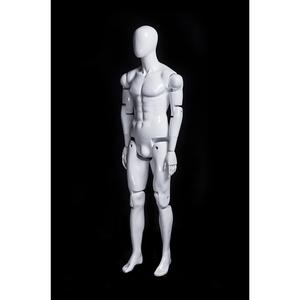 Maniquí extraíble Flexible Ajustable Fibra de vidrio Hombre Maniquí <span class=keywords><strong>sin</strong></span> rostro HM01WEG - Product Image 3