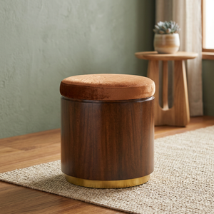 New Eco-Friendly Vintage Wooden Spice <b>Pot</b> Round Seasoning Container with Cover Kitchen Storage Box <b>for</b> <b>Herbs</b> - Product Image 3