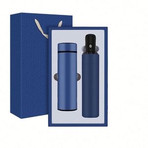 Custom Logo Corporate <b>Gift</b> Set <b>Cheap</b> VIP Business Office Marketing Promotional Items Includes Umbrella and Flask - Product Image 4