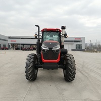 Tracteur agricole 4x4 TU1104 de grande capacité, 100 CV, diesel, avec auvent, pour labour, plantation et récolte en Afrique et en Asie