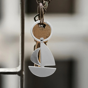 Porte-clés Mini Ancre de Bateau Personnalisé Style Vintage, Cadeau Créatif en Métal Tendance avec Sérigraphie - Product Image 5