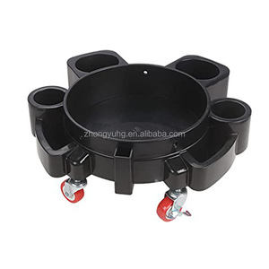 Chariot seau en plastique 15L 20L, 3.5 5 gallons seau avec roulettes pour le <span class=keywords><strong>transport</strong></span> de tambour de lavage de voiture - Product Image 1