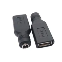 Convertidor USB a DC Hembra, 5V/12V DC5.5X2.1mm, Cable Adaptador con Conector F para Computadora Portátil, PC, Conector de Alimentación USB