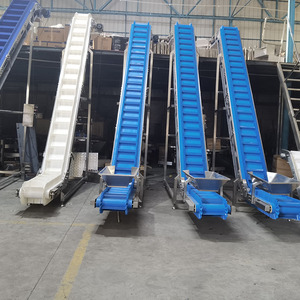 Fabrieksprijzen Assemblagelijn Voedseltransportband Witte Voedselkwaliteit Roestvrijstalen Pu-<span class=keywords><strong>Band</strong></span> Klimtransportband - Product Image 3