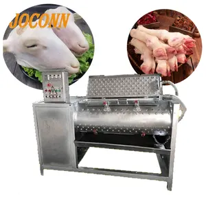 Poultry scalding and plucking machine for sheep goat pig head/Hot sale Pig pork feet depilator/cow sheep head plucker machine