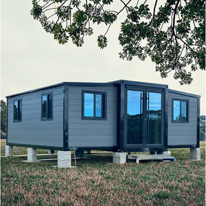 Maison conteneur préfabriquée extensible de 40 pieds, micro-villa en acier pour bureau, école, hôtel, logement, cuisine - Product Image 2