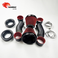 Wanmax High Flow Aluminum Boost Pipes Cold Air Filter Intake System Kit Pipe Fit for BMW M5 F90