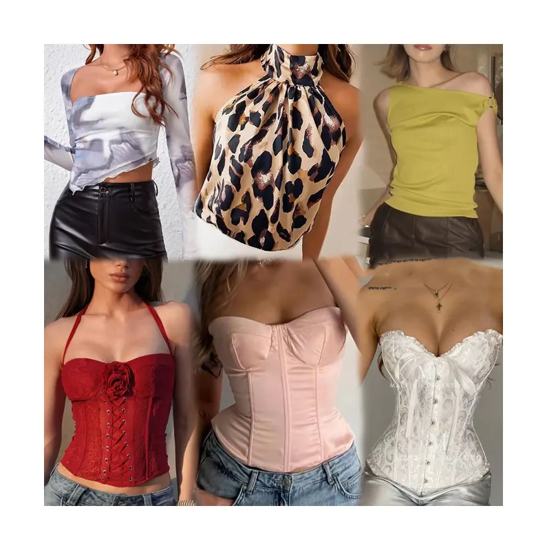 Dames Merk Kleding Tops Voor Dames Vintage Kleding Nieuwe Groothandel Kleding Voorraad Bulk Kleding