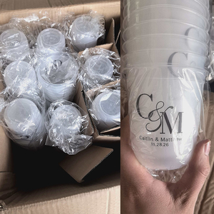 Verre à shot classique givré en plastique PP de 9 oz avec logo personnalisé, idéal pour le <span class=keywords><strong>whisky</strong></span>, les bars, les fêtes, les mariages et les enterrements de vie de jeune fille - Product Image 6
