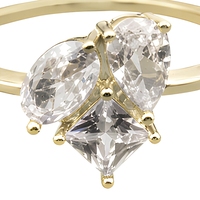 Bague Moissanite Trois Pierres en Argent Sterling 925, Coupe Ovale, Marquise, Princesse, Alliance Éternité pour Mariage