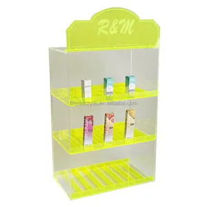 Factory Price Customized Neon Acrylic Cigarette Display Rack Counter Cigarette Display Stand Tobacco Shelves