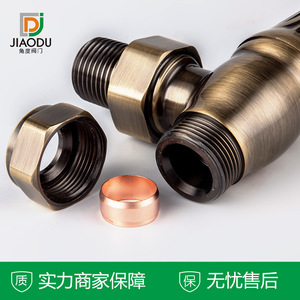 Válvula de Termostato de Calefacción de Tipo Angular Elegante de Bronce Antiguo de Alta Gama, Válvula de Control de Radiador para una Calefacción Confortable - Product Image 2