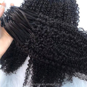 Micro laço ondulado de cabelo, extensão de cabelo ondulado para mulheres, trançado e encaracolado - Product Image 3