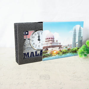 Horloges de table de bureau en alliage de zinc, souvenirs touristiques classiques de Malaisie, décoration intérieure - Product Image 5